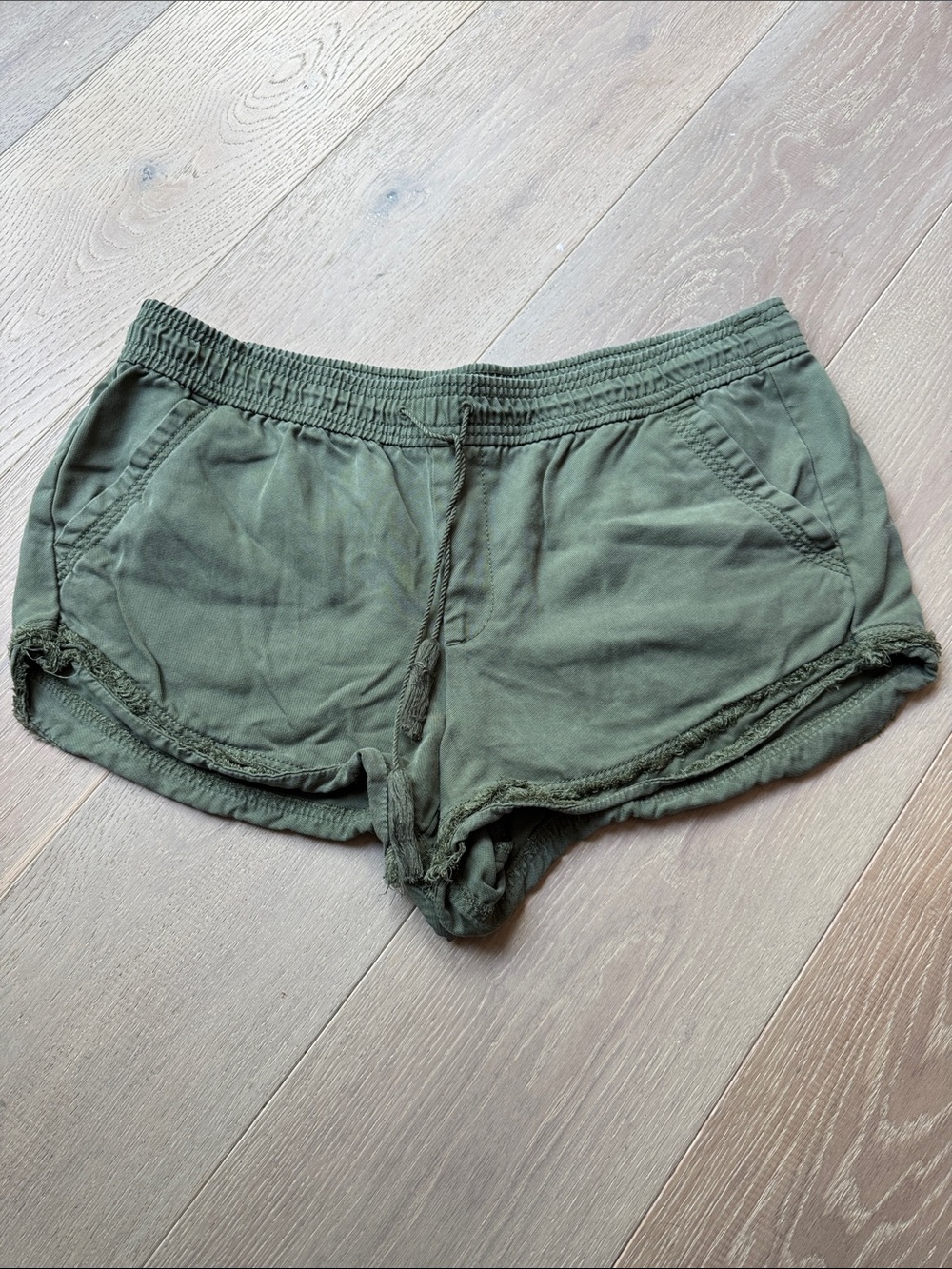 LOFT Olive Green Casual Athletic Shorts